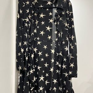 Starry Black and White Dress